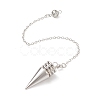 Brass Cone Dowsing Pendulum Pendants HJEW-G020-01-3