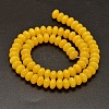 Dyed Natural Malaysia Jade Rondelle Bead Strands G-L395-05-2