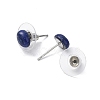 Natural Lapis Lazuli Stud Earrings for Women EJEW-E285-01P-01-3