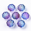 Two Tone Transparent Spray Painted Glass Beads X-GLAA-N035-06A-G01-1