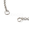 304 Stainless Steel Chain Bracelet Makings AJEW-JB00994-3