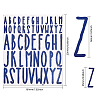 Globleland 12 Sheets 12 Styles PVC Alphabet Mailbox Decorative Stickers STIC-GL0001-04-2