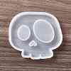 DIY Halloween Skull Cup Mat Statue Silicone Molds DIY-E055-19-3