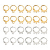 PandaHall Jewelry 180Pcs 6 Style Brass Leverback Earring Findings KK-PJ0001-19-1