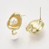 Alloy Stud Earring Findings PALLOY-S121-248-1