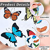 CRASPIRE 5 Sheets 5 Styles PVC Waterproof Self-adhesive Stickers DIY-CP0009-14-5