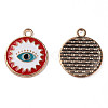 Alloy Enamel Pendants ENAM-N059-34-1