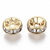 Brass Micro Pave Cubic Zirconia Spacer Beads X-KK-S348-479-NF-1