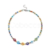 Glass Seed Beaded Necklaces for Women NJEW-JN03986-1