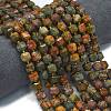 Natural Polychrome Jasper/Picasso Stone/Picasso Jasper Beads Strands G-K389-A62-01-2