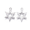 201 Stainless Steel Charms STAS-F207-32P-2