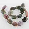 Natural Agate Glossy Oval Bead Strands G-E221-03D-2