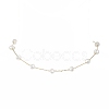 ABS Plastic Imitation Pearl Beaded Chain Necklaces NJEW-JN04329-3