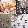 SOFPLATE 200Pcs Brass Wine Glass Charm Rings KK-SP0001-31A-P-6