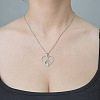 Non-Tarnish 201 Stainless Steel Hollow Heart Pendant Necklace NJEW-OY002-22-2