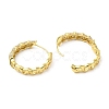 Rack Plating Brass Pave Cubic Zirconia Hoop Earrings for Women EJEW-D059-20G-2
