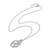 Non-Tarnish 3Pcs 3 Styles 304 Stainless Steel Macrame Pouch Necklace Makings NJEW-JN04902-02-4