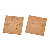 Kraft Paper Earring Display Cards with Hanging Hole EDIS-N010-01-1-3