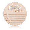 Wooden Baby Photo Props DJEW-WH0015-111-1