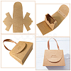 Foldable Kraft Paper Candy Gift Box CON-WH0094-24A-5
