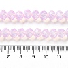 Baking Painted Transparent Glass Beads Strands DGLA-A034-J8MM-D09-4