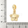 Rack Plating Alloy Enamel Flower European Dangle Charms FIND-B034-55G-08-3