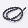 Synthetic Black Stone Beads Strands X-G-K229-02A-1