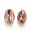 Electroplated Cowrie Shell Beads SSHEL-X0002-01-3