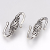 Tibetan Style Alloy Hook and S-Hook Clasps TIBE-T011-210AS-FF-2