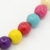 Round Synthetic Turquoise Beads Strands TURQ-G141-8mm-04-2