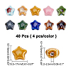 ARRICRAFT 40Pcs 10 Colors Handmade Porcelain Beads PORC-AR0001-09-2