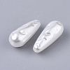 ABS Plastic Imitation Pearl Beads X-OACR-T022-07-2