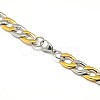 304 Stainless Steel Curb Chain/Twisted Chain Necklaces STAS-A028-N127-4