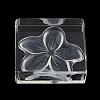 5-Petal Flower Silicone Clear Stamps with Acrylic Blocks DIY-G121-07A-3