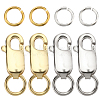 SUNNYCLUE 6Pcs 2 Color 925 Sterling Silver Lobster Claw Clasps STER-SC0001-24-1