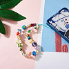 Kissitty 30Pcs 15 Style Transparent Glass Enamel Beads GLAA-KS0001-09-20