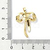 Rack Plating Brass Pave Cubic Zirconia Pendants KK-M282-29G-3