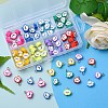 80Pcs 8 Colors Handmade Polymer Clay Charms CLAY-YW0001-74-5