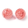 Synthetic Shell Dyed Carved Beads SHEL-H005-35-2