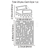 Carbon Steel Cutting Dies Stencils DIY-WH0309-493-6