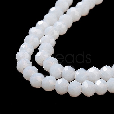 Imitation Jade Glass Bead Strands GLAA-F001-3x2mm-10-1