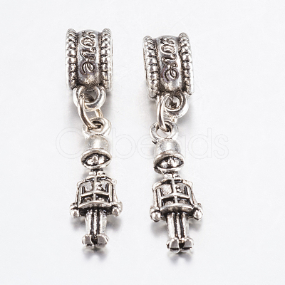 Tibetan Style Alloy European Dangle Charms PALLOY-F199-35AS-1