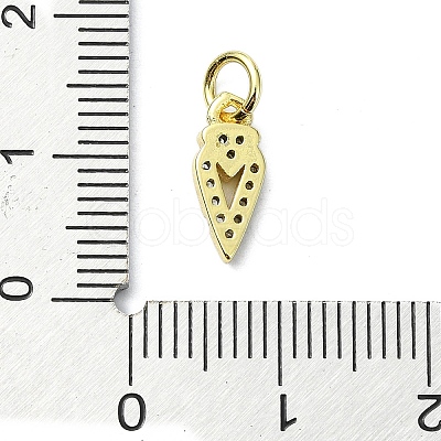 Brass Micro Pave Cubic Zirconia Pendants KK-H475-54G-02-1