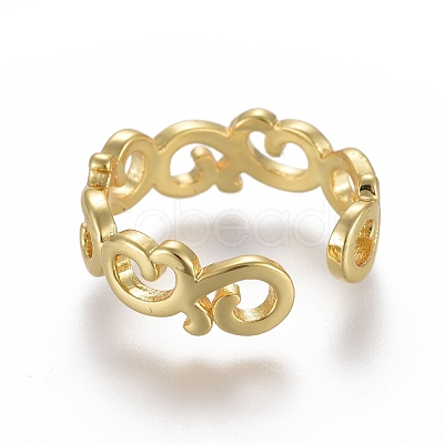 Adjustable Brass Toe Rings RJEW-EE0002-08G-1