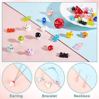 ARRICRAFT DIY Cute Earring Necklace Making Kit DIY-AR0002-59-1