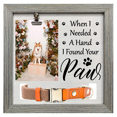 MDF Pet Photo Frames DIY-WH0525-014-1