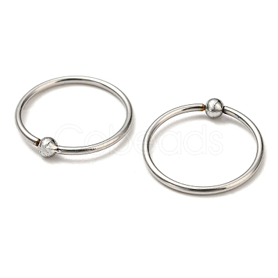 Non-Tarnish 304 Stainless Steel Captive Bead Rings AJEW-F296-01P-1