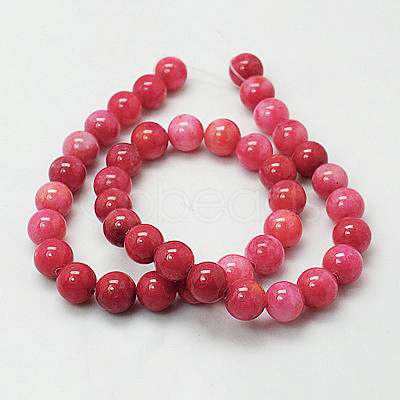 Jade Beads Strands G-D264-8mm-XH15-1