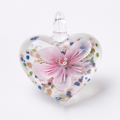 Handmade Lampwork Pendants LAMP-F009-10-1