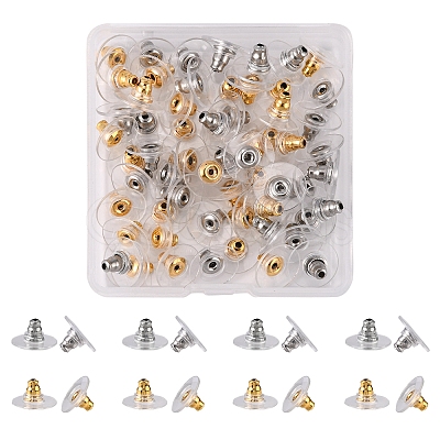 60Pcs 2 Style 304 Stainless Steel Ear Nuts STAS-YW0001-34-1